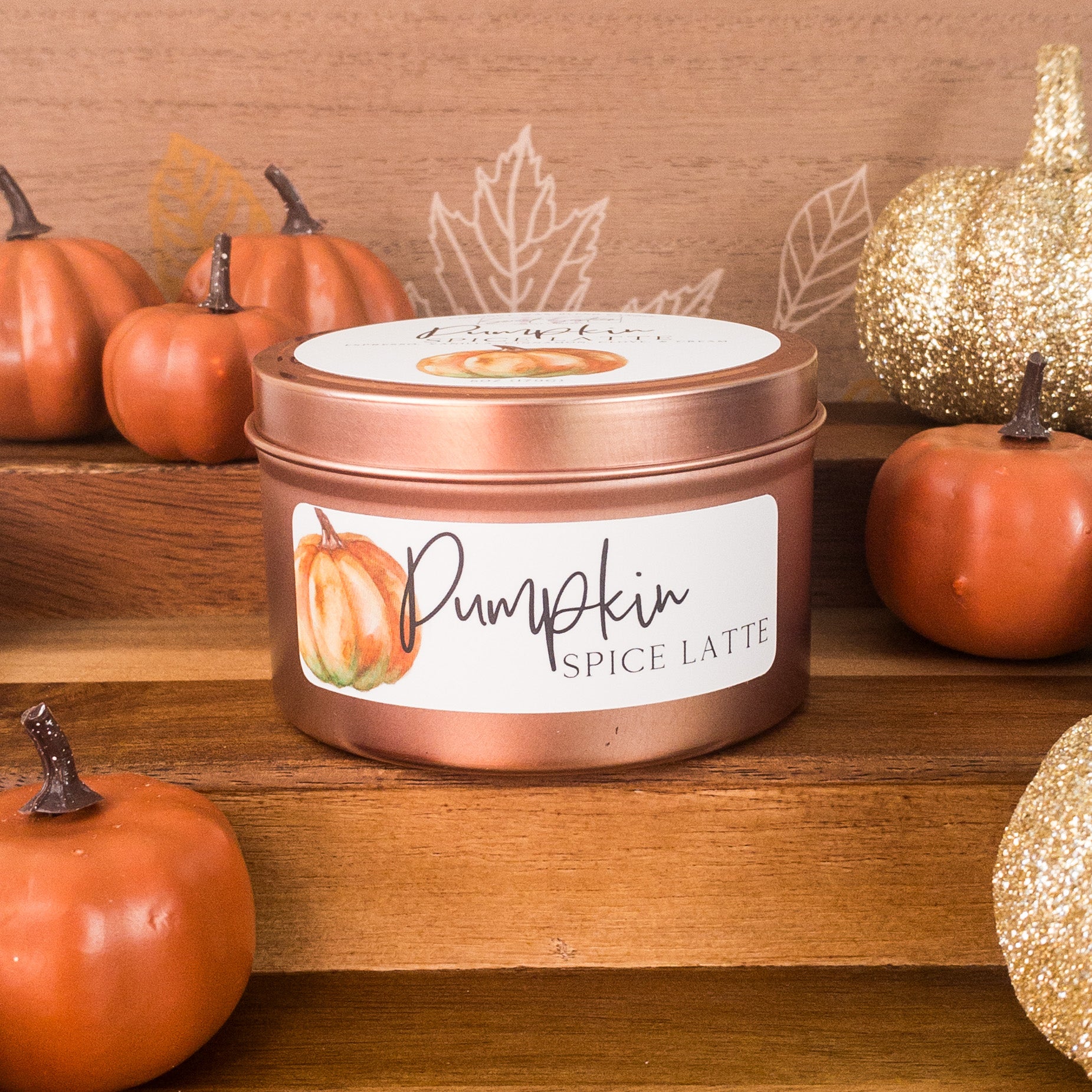 Pumpkin Spice Latte | 6oz Tin Candle | Fall Collection