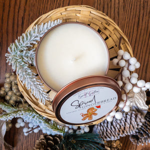 Spiced Gingerbread | 6oz Tin Candle | Holiday Collection